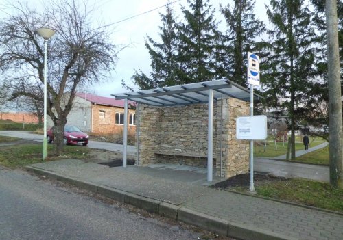 Rekonstrukce autobusové zastávky Hr. Vrbka - po